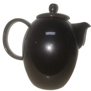 Black Ceramic Beverage Pitcher Coffee, Tea, Water etc